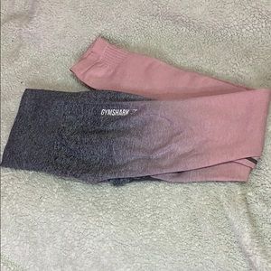 Gymshark pink/grey ombre leggings